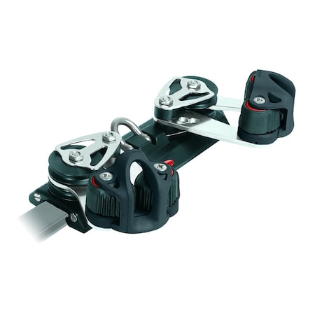 Ronstan S22 Traveller Car 180mm 4 Control Sheaves Cleats RC12223